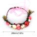 YGSAT Women's Flower Headband | Flower Crown & Wreath for Mothers Day Weddings Parties Beach - Red & White - Buy Online on GoSupps.com