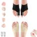 Smilamo Premium Bunion Corrector Sock - Browsluv Premium Toe Bunion Corrector - Bunion Corrector for Women - Comfortable Orthopedic Bunion Toe Corrector Big toe Straightener Brace (2 PCs Black*Skin)