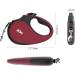 Z M Medium Retractable Dog Leash for Pets Under 55lbs Retracttion Tangle-Free 16ft Nylon Ribbon One Hand Multifunction Lock and Detachable Bite Resistant Extender (Medium Red) M (Pack of 1) Red - Buy Online on GoSupps.com