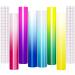 HTVRONT Color Changing Vinyl Permanent Adhesive Vinyl for Cricut 8 Pack Cold Permanent Vinyl Bundle 6 Colors-12 x 10 Vinyl Sheets +2 Transfer Tape Sheets Sensitive to Cold Vinyl Cold color changing vinyl