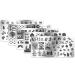 6 pieces nail template nail plate nail art stamping plates set mwoot nail design Christmas tree deer snowflake picture stamp plates