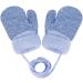 IPENNY Toddler Magic Stretch Mittens | Thick Plush Lined Winter Gloves for Baby Boys Girls | Warm Full Finger Ski Gloves (Blue) | Size: 12*7cm | 0-6 Years - Buy Online on GoSupps.com