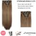 Clip-In Extensions Like Real Hair 6 Pieces 61 cm Hair Extensions with Clips 6 Wefts 16 Clips for Complete Hair Extensions Straight Hair Extensions for Women (4H27) - Buy Online on GoSupps.com