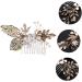 FRCOLOR 1pc Bridal Comb Women Headdress Pearl Hair Pin Bridal Side Comb Crystal Headpiece Wedding Hair Comb Hair Teasing Comb Tiara Bride Hair Comb Decorate Manual Women's Alloy - Buy Online on GoSupps.com