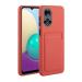 Tivenfezk Nadoli Silicone Case for Honor 50 Ultra thin shockproof scratch -resistant wallet soft TPU protective cover cell phone case with credit card holder Honor 50 plum