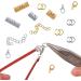 EuTengHao 440Pcs Ribbon Bracelet Kit - Jewelry Findings Supplies with Ribbon Ends, Lobster Clasps, Jump Rings - Gold and Silver - Buy Online on GoSupps.com