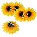 6 Pack Sunflower Hair Clips - Stylish Hair Accessories for Weddings Parties & Beach Getaways - Buy Online on GoSupps.com
