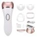 pilateur et Tondeuse 2 en 1 pour Femme pilation lectrique avec T tes Interchangeables pour Jambes Aisselles Bikini Rasage Doux Lavable