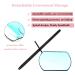 AREMOD Detachable Lash Mirror - Large Square Beauty Mirror for Eyelash Extensions (Black) - Buy Online on GoSupps.com
