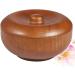 FARUTA Wooden Shaving Bowl for Men - Teak Wood Shaving Cream Bowl with Lid | International Shipping Available - Buy Online on GoSupps.com