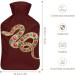 Jeweled Snake Hot Water Bottle - Plush Cover Hand Warmer for Adults & Kids | 26.5x15.3cm - International Shipping Available - Buy Online on GoSupps.com