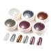 BISHENGYF 6 Box Chrome Nail Glitter Holographic Classic Nail Art Powder Set Shiny Nail Glitter Powder with Magic Mirror Finish for Nail Art Design Decoration Color