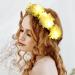 Zoestar Light Up Flower Headband Bridal Crown Headbands LED Floral Wreath Headpiece Luminous Festival Party Hair Accessories for Women and Girls (White) - Buy Online on GoSupps.com