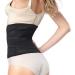 Postpartum Waist Trimmer Belt for Postnatal Recovery - Belly Slimming Support Girdle for Post Pregnancy - Medium Size Black - Buy Online on GoSupps.com