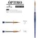Escoda Optimo 1310 Kolinsky Liner Brush | Size 4 - Watercolor & Acrylic Short Handle Paint Brush - Buy Online on GoSupps.com