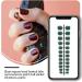 Dajidafu 24 Pieces Square Head Frosted Coffin False Nails DIY Exquisite French Style Unique Elegant Colour-fast Acrylic Nail 15blackish green - Buy Online on GoSupps.com