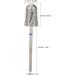 Pedicure Drill Bit Corrosion Resistance Convenient Easy To Nail Drill Bit for Exfoliating Cuticles for Removing Hangnail for Calluses for Manicuring(A2C) - Buy Online on GoSupps.com