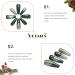 Vatocu Christmas False Snowflake Glitter Press on Nails - 24pcs | Long Ballerina Acrylic Stick-on Nails for Women and Girls - Buy Online on GoSupps.com