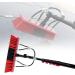Telessolar Photovoltaic Panel Cleaning Water Fed Brush Kit Window Cleaning Brush Extendable Rod for Windows Glass Wall Photovoltaic Panel Washing (Color : 30ft/9m) (18ft/5.4m)