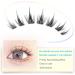 Individual Lashes Cluster Manga Lashes Natural Look Wispy Spiky Wide Stem C Curl DIY False Eyelashes Extension Soft for Makeup Use at Home White Moonlight - Buy Online on GoSupps.com
