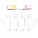 Diaper Pins, White Color Nappy Safety Pins Hold Clip Locking Cloth, Pack of 50 by Firefly