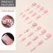 Ruarby Cats Eye Artificial Nails Naked Pink False Nails Detachable Press On Nail Full Cover Stick On Nail for Women and Girls - Buy Online on GoSupps.com