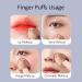 Fingertip Air Cushion Mini Finger Powder Puff Face Concealer Powder Makeup Setting Dry and Wet Dual-use Non Latex Dressing No Powder (10 Pieces of Bright Colors are Delivered Randomly) - Buy Online on GoSupps.com