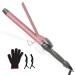 Thirtek 1-Inch Extra Long Barrel Curling Iron Ceramic Tourmaline Barrel for a Long-Lasting Smooth Finish Instant Heat up to 450 F | 15 Adjustable Temp | Auto Shut-Off | Dual Voltage 1 inch Rose Gold