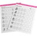 Nail Art Practice Book Beginner Manicure Training Drawing Cards Easy to Clean 12 Sheets Manicure Training Cards - Buy Online on GoSupps.com