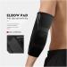 HUDFVIOI Knitted Elbow Pads Joint Protection Fitness Warmth Sports NonSlip Breathable Perspiration Arm Guards for Sports L L Black - Buy Online on GoSupps.com