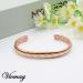 Vicmag Copper Magnetic Bracelet for Women Men - Adjustable Size, Ultra Strength Magnets, 99.9% Solid Pure Copper - Braided Tricolour Design - Gift Box Included - Buy Online on GoSupps.com