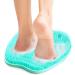 Shower Foot Massager Mat Bath Massage Pad Shower Foot Massager Scrubber & Cleaner Acupressure Mat for Feet with Non-Slip Suction Cups to Improve CirculationExfoliationReduce Feet Pain Rq-fm13-us
