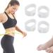 Knhorfad 4/8 pieces acuhe alth sugar control toe rings acupressure remove silicone foot massage magnetic toe ring magnetic field therapy decrease toe rings to reduce fat and lose weight 4 pieces