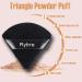 Rytrre 12 Pieces Triangle Powder Puff Set - Soft Velour Makeup Sponges for Loose Powder & Foundation - Stocking Stuffers Gift for Women - Black and Pink - Buy Online on GoSupps.com