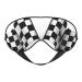 Sleep Mask Eye for Women Men Reusable Soft Blackout Eye Masks Covers for Night Better Sleep Travel Camping Road Trip Essentials Gifts for Him Her - Black White Formula Checkered Flags