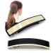 Chingde Classic Hair Clip - Rectangular Automatic Hair Clips for Women | Elegant Black & White Hair Jewelry - Buy Online on GoSupps.com