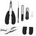 Housoutil 1 Nail Trimming Set Men Toenail Clippers Lip Gloss Nail Clippers Trimmer Specialty Tools Nail Nippers Tool Ladies Suits Stainless Steel Man Pedicure Suite 13X7.8cm Black - Buy Online on GoSupps.com