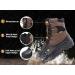 UPSOLO Men's Duck Boots 7.5 Brown - Waterproof Outdoor Shoes - Buy Online on GoSupps.com