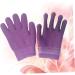 FRCOLOR Gel Jojoba Oils Plantar Silicone Heel Sock Exfoliating Hand Gloves Heal Gloves Cracked Skin Gloves Women Skin Care Gloves Moisture Gloves Socks Moisturiser Purple medium - Buy Online on GoSupps.com