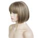 Aimole Short Bob Straight Wig with Cute Flat Bangs Synthetic Hair in 24M8+613 - Buy Online on GoSupps.com