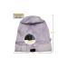 Kid's Satin Lined Sleep Bonnet Cap with Button for Facemask Ear Protection - Purple - Buy Online on GoSupps.com