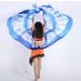 KIKIGOAL Silk Belly Dance ISIS Wings Scarf Veil Fan | Halloween Performance | Gradual White | 1.4x2.7cm - Buy Online on GoSupps.com