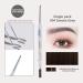 Eyebrow Pencil Waterproof Eyebrow Makeup - High Saturation Waterproof Eyebrow Pencil with Double Head Design Precision Eyebrow Pencil for Commute Frifer 04 Smoke Gray - Buy Online on GoSupps.com