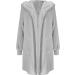 Hanxiulin Oversized Plush Jacket for Women - Warm Lined Windproof Reversible Winter Coat Light Quilted Premium Gray Jacket (XL) - Buy Online on GoSupps.com