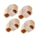 GLEAVI Two Hole Toe Separator 4pcs Splitter Hammer Nail Art Stand Silicone Bandages Bunion Guard Big Bunion Pad Foot Care Supplies Supple Separator Woven Spacer Men and Women 6X3.2CM Assorted Color