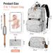 Tonyee Wrap Backpack - Stylish Diaper Bag & Travel Essentials for Parents - Gray-White Removable Crossbody & Bottle Support - Buy Online on GoSupps.com