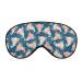 Cute Axolotl Kawaii Pattern Sleep Mask Comfortable Soft Eye Mask with Adjustable Head Strap Blindfold Eyeshade