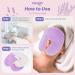 Newgo Grain Pillow Eye Mask for Sinus Pressure Relief | Hot-Cold Therapy Reusable Face Mask for Migraines Tension & Headaches | Washable Cover - Violet - Buy Online on GoSupps.com
