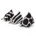 CanadianCat Company | Set of 3 Mini Pyramids Black-White | Cuddly pillow with catnip for cats