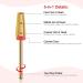 5 in 1 Gold Fine Nail Drill Bit Set for Acrylic Nails - Professional Nail Tech Must-Have - Buy Online on GoSupps.com